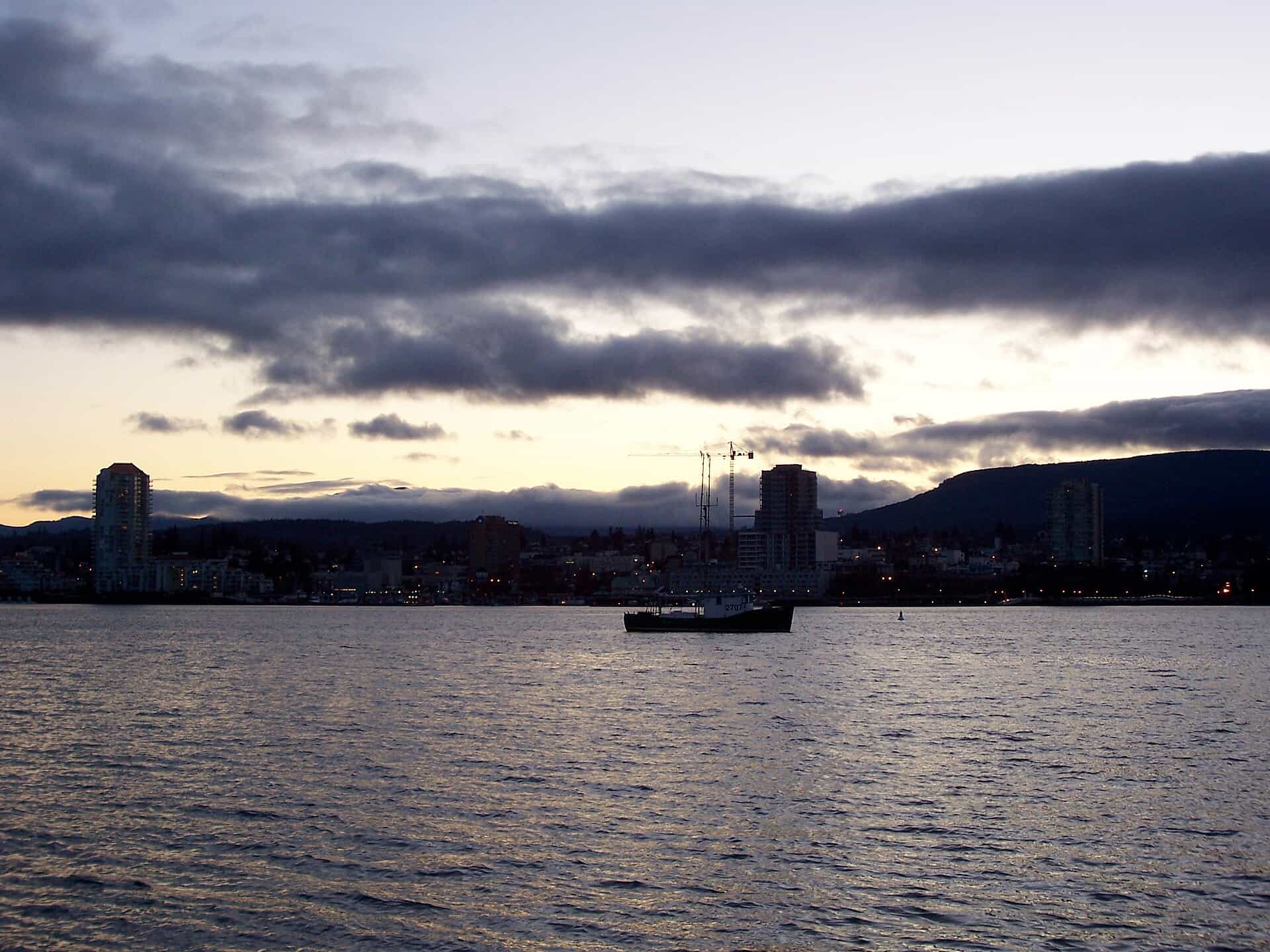Late afternoon light on a Vancouver Island harbour