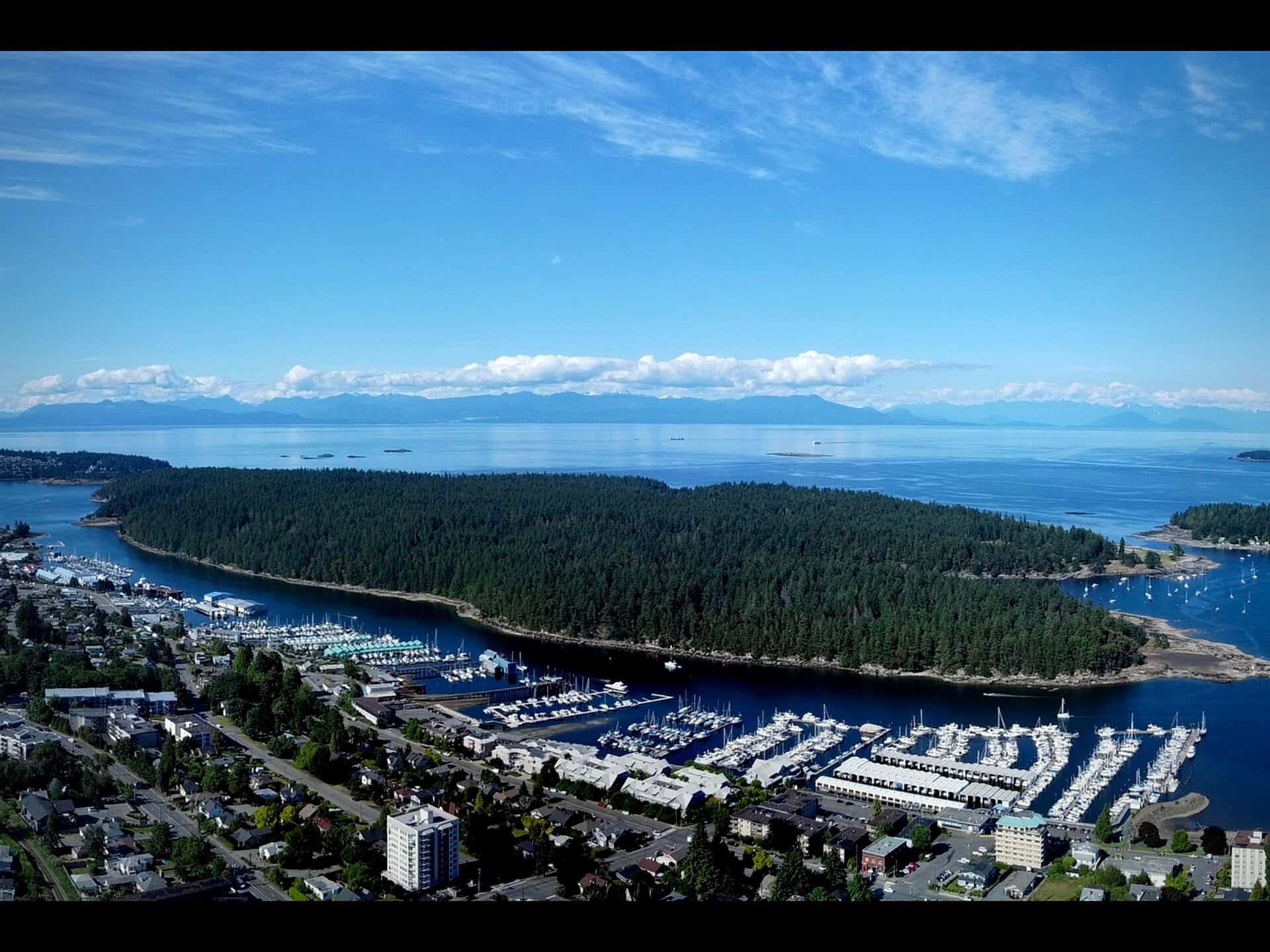 Newcastle Island aerial view