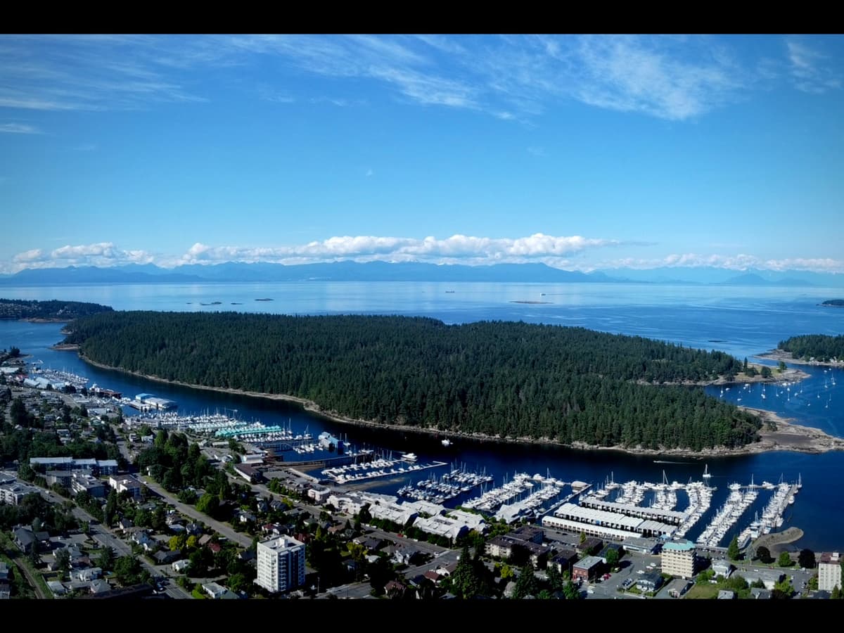 Newcastle Island aerial view